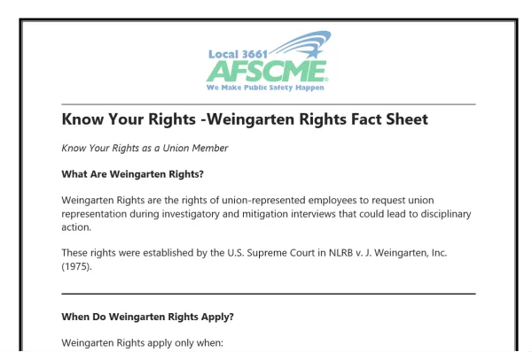 Weingarten Rights 